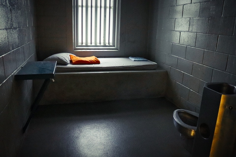 Prison cell interior